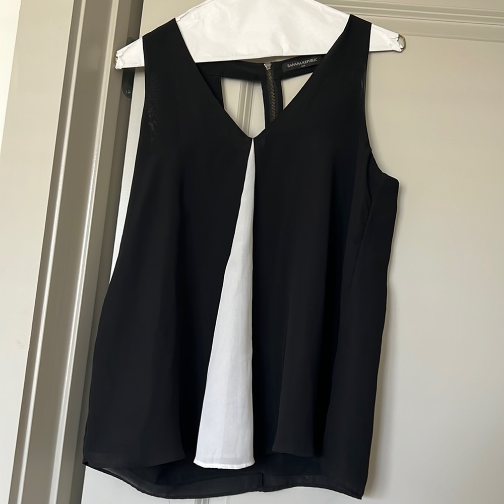 Black white blouse